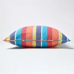 Homescapes Cotton Multi Coloured Stripe Cushion Cover, 60 X 60 Cm -DIY homescapes cotton multi coloured stripe cushion cover 60 x 60 cm5055967414198 03c MP
