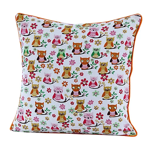 Homescapes Cotton Owls Cushion Cover, 60 X 60 Cm 3 Homescapes Cotton Owls Cushion Cover, 60 X 60 Cm