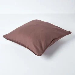 Homescapes Cotton Plain Chocolate Cushion Cover, 60 X 60 Cm -DIY homescapes cotton plain chocolate cushion cover 60 x 60 cm5055967417786 03c MP