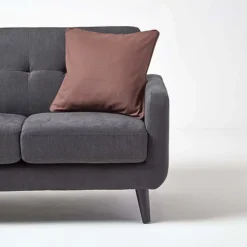 Homescapes Cotton Plain Chocolate Cushion Cover, 60 X 60 Cm -DIY homescapes cotton plain chocolate cushion cover 60 x 60 cm5055967417786 04c MP