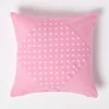 Homescapes Cotton Plain Pink And Polka Dots Cushion Cover, 45 X 45 Cm -DIY homescapes cotton plain pink and polka dots cushion cover 45 x 45 cm5055967438149 01c MP