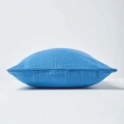 Homescapes Cotton Rajput Ribbed Blue Cushion Cover, 60 X 60 Cm -DIY homescapes cotton rajput ribbed blue cushion cover 60 x 60 cm5055967418448 02c MP