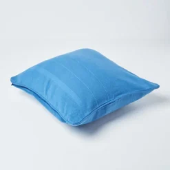 Homescapes Cotton Rajput Ribbed Blue Cushion Cover, 60 X 60 Cm -DIY homescapes cotton rajput ribbed blue cushion cover 60 x 60 cm5055967418448 03c MP