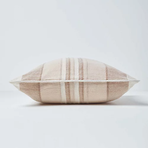 Homescapes Cotton Striped Beige Cushion Cover Morocco , 60 X 60 Cm 4 Homescapes Cotton Striped Beige Cushion Cover Morocco , 60 X 60 Cm - Image 2