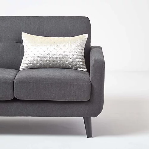 Homescapes Cream Crushed Velvet Rectangular Cushion Cover, 30 X 50 Cm 6 Homescapes Cream Crushed Velvet Rectangular Cushion Cover, 30 X 50 Cm - Image 4