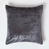 Homescapes Dark Grey Luxury Crushed Velvet Cushion Cover, 45 X 45 Cm -DIY homescapes dark grey luxury crushed velvet cushion cover 45 x 45 cm5055967480384 01c MP
