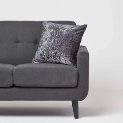 Homescapes Dark Grey Luxury Crushed Velvet Cushion Cover, 45 X 45 Cm 7 Homescapes Dark Grey Luxury Crushed Velvet Cushion Cover, 45 X 45 Cm -DIY homescapes dark grey luxury crushed velvet cushion cover 45 x 45 cm5055967480384 02c MP