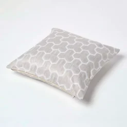 Homescapes Geometric Natural Jacquard Cushion Cover, 45 X 45 Cm 9 Homescapes Geometric Natural Jacquard Cushion Cover, 45 X 45 Cm -DIY homescapes geometric natural jacquard cushion cover 45 x 45 cm5055967479982 04c MP