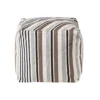 Homescapes Grey, Black And White Stripe Cube Square Footstool 40 X 40 X 40 Cm -DIY homescapes grey black and white stripe cube square footstool 40 x 40 x 40 cm5055967445154 01c MP