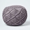Homescapes Grey Crochet Knitted Pouffe 35 X 40 Cm 1 Homescapes Grey Crochet Knitted Pouffe 35 X 40 Cm -DIY homescapes grey crochet knitted pouffe 35 x 40 cm5056280715924 01c MP