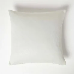 Homescapes Ivory Herringbone Chevron Cushion Cover