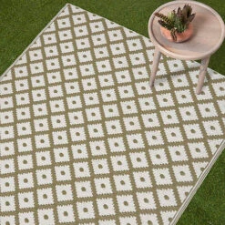 Homescapes May Geometric Olive Green Outdoor Rug, 180 X 270 Cm -DIY homescapes may geometric olive green outdoor rug 180 x 270 cm5056280725282 02c MP
