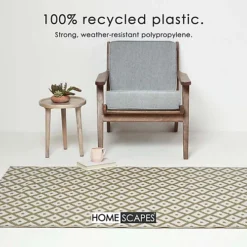 Homescapes May Geometric Olive Green Outdoor Rug, 180 X 270 Cm -DIY homescapes may geometric olive green outdoor rug 180 x 270 cm5056280725282 03c MP