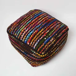 Homescapes Multi Coloured Folk Woven Bean Filled Pouffe Square 60 X 60 Cm 7 Homescapes Multi Coloured Folk Woven Bean Filled Pouffe Square 60 X 60 Cm -DIY homescapes multi coloured folk woven bean filled pouffe square 60 x 60 cm5055967472549 03c MP