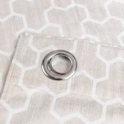 Homescapes Natural Geometric Jacquard Blackout Eyelet Curtain Pair, 90 X 72" -DIY homescapes natural geometric jacquard blackout eyelet curtain pair 90 x 72 5055967479838 03c MP