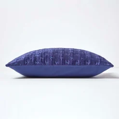 Homescapes Navy Blue Crushed Velvet Cushion Cover, 55 X 55 Cm -DIY homescapes navy blue crushed velvet cushion cover 55 x 55 cm5056280702528 02c MP