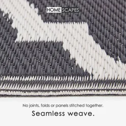 Homescapes Nola Geometric Black & White Outdoor Rug, 150 X 240 Cm -DIY homescapes nola geometric black white outdoor rug 150 x 240 cm5056280714545 04c MP