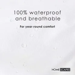 Homescapes Polypropylene Waterproof Duvet Protector, Double 8 Homescapes Polypropylene Waterproof Duvet Protector, Double -DIY homescapes polypropylene waterproof duvet protector double5055967436855 03c MP