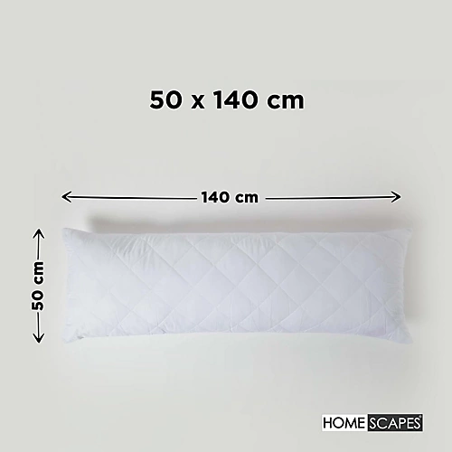 Homescapes Quilted Body Pillow Protector 4 Homescapes Quilted Body Pillow Protector - Image 2
