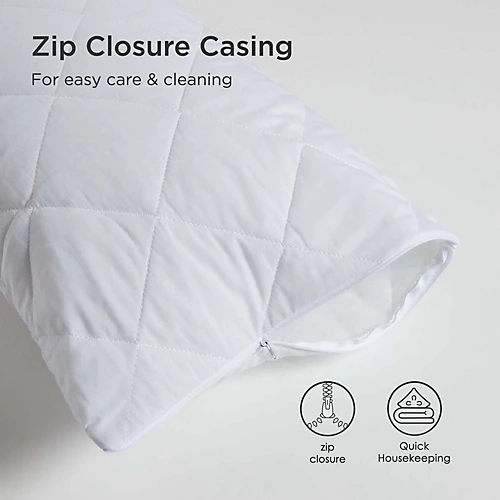 Homescapes Quilted Body Pillow Protector 5 Homescapes Quilted Body Pillow Protector - Image 3