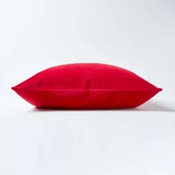 Homescapes Red Velvet Cushion Cover, 60 X 60 Cm -DIY homescapes red velvet cushion cover 60 x 60 cm5056280701033 02c MP
