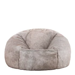 Icon Hinterland Classic Faux Fur Bean Bag Chair Brown