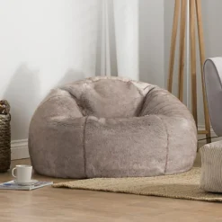 Icon Hinterland Classic Faux Fur Bean Bag Chair Brown -DIY icon hinterland classic faux fur bean bag chair brown5060760896201 03c MP