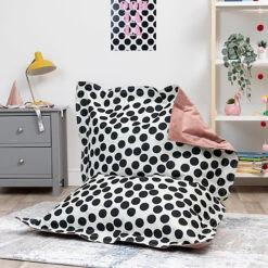 Icon Kids Polka Dot Floor Cushion Bean Bag -DIY icon kids polka dot floor cushion bean bag5060958972137 02c MP