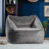 Icon Natalia Velvet Armchair Bean Bag Charcoal Grey Giant Bean Bag Chair -DIY icon natalia velvet armchair bean bag charcoal grey giant bean bag chair5060554742493 01c MP