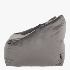 Icon Natalia Velvet Armchair Bean Bag Charcoal Grey Giant Bean Bag Chair -DIY icon natalia velvet armchair bean bag charcoal grey giant bean bag chair5060554742493 04c MP