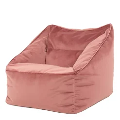 Icon Natalia Velvet Armchair Bean Bag Dusk Pink Giant Bean Bag Chair -DIY icon natalia velvet armchair bean bag dusk pink giant bean bag chair5060760899660 03c MP