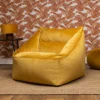 Icon Natalia Velvet Armchair Bean Bag Ochre Yellow Giant Bean Bag Chair -DIY icon natalia velvet armchair bean bag ochre yellow giant bean bag chair5060554745838 01c MP