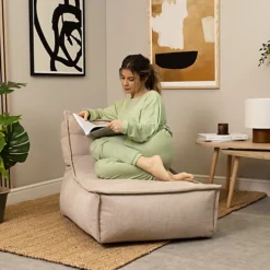 Icon Otto Natural Corduroy Lounger Bean Bag Chair -DIY icon otto natural corduroy lounger bean bag chair5060958973936 02c MP