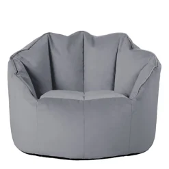 Icon Sirena Scallop Chair Bean Bag Charcoal Grey Velvet Bean Bags -DIY icon sirena scallop chair bean bag charcoal grey velvet bean bags5060760892074 03c MP