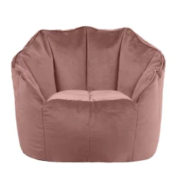 Icon Sirena Scallop Chair Bean Bag Dusk Pink Velvet Bean Bags -DIY icon sirena scallop chair bean bag dusk pink velvet bean bags5060958972267 03c MP