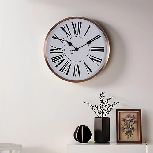 Interiors By Premier Baillie Rose Gold Wall Clock 3 Interiors By Premier Baillie Rose Gold Wall Clock