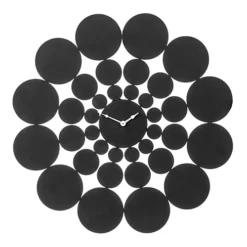 Interiors By Premier Black Discs Design Wall Clock