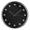 Interiors By Premier Black Face And Clear Diamantes Wall Clock -DIY interiors by premier black face and clear diamantes wall clock5018705724560 01c MP