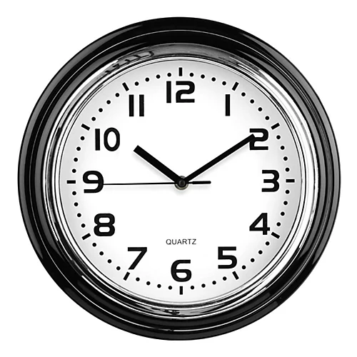 Interiors By Premier Chrome Finish Plastic Wall Clock 3 Interiors By Premier Chrome Finish Plastic Wall Clock