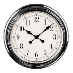 Interiors By Premier Chrome Finish Wall Clock
