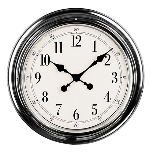 Interiors By Premier Chrome Finish Wall Clock 3 Interiors By Premier Chrome Finish Wall Clock