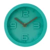 Interiors By Premier Elko Cyan Finish Embossed Wall Clock -DIY interiors by premier elko cyan finish embossed wall clock5018705447513 01c MP