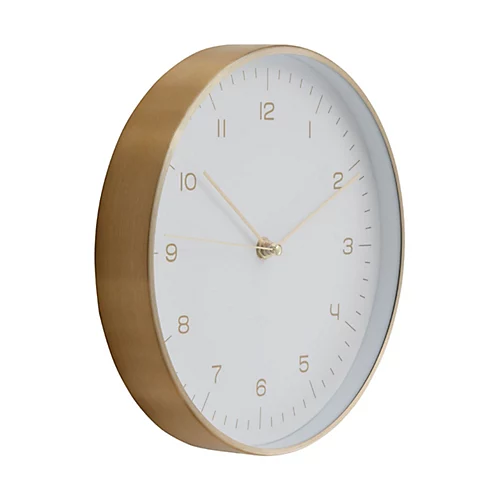 Interiors By Premier Elko Gold / White Finish Wall Clock 4 Interiors By Premier Elko Gold / White Finish Wall Clock - Image 2