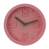 Interiors By Premier Elko Pink Finish Embossed Wall Clock -DIY interiors by premier elko pink finish embossed wall clock5018705447506 01c MP