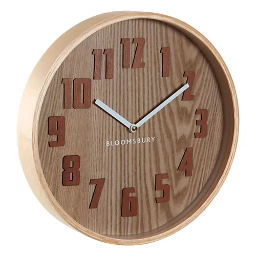 Interiors By Premier Vitus Brown Grain Small Wall Clock 4 Interiors By Premier Vitus Brown Grain Small Wall Clock - Image 2