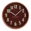 Interiors By Premier Vitus Red Grain Large Wall Clock -DIY interiors by premier vitus red grain large wall clock5018705402291 01c MP
