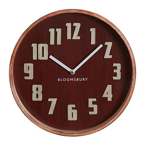 Interiors By Premier Vitus Red Grain Large Wall Clock 3 Interiors By Premier Vitus Red Grain Large Wall Clock