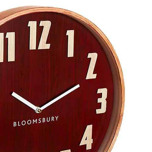 Interiors By Premier Vitus Red Grain Large Wall Clock 5 Interiors By Premier Vitus Red Grain Large Wall Clock - Image 3