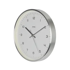 Jones Studio Contemporary Chrome Effect Clock