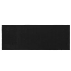 JVL Eden Machine Washable Latex Backed Runner Doormat, 57x150cm, Black